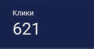 Кабинет Google Ads S-Profile: 621 клик за 20.07-31.08.2026